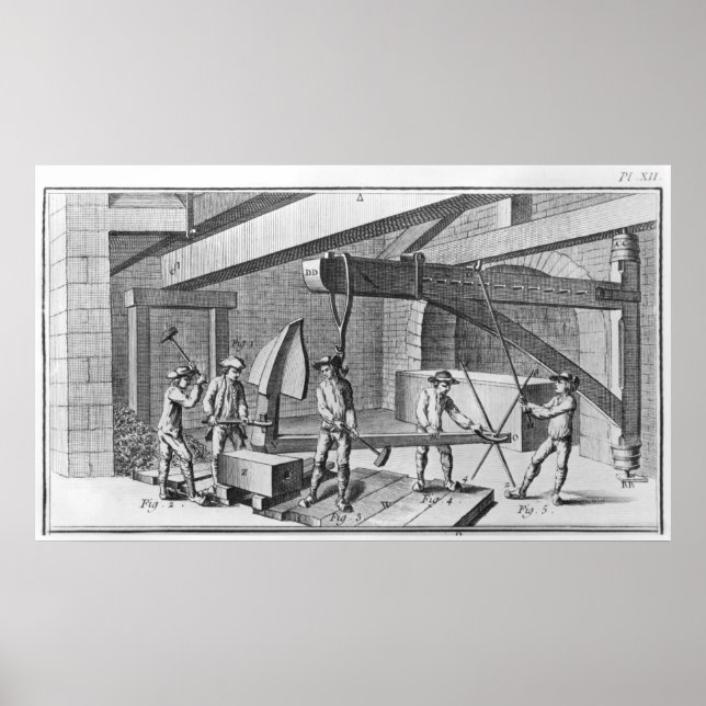 Forging an anchor, from 'Encyclopedia' by Denis Poster (Front)