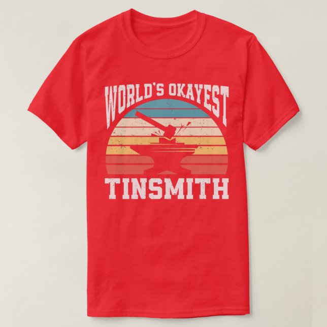 Forging Metalworking Blacksmith Tinsmith T-Shirt (Design Front)