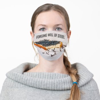 Forging Will Of Steel Adult Cloth Face Mask by DigitalSolutions2u at Zazzle