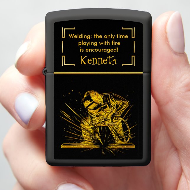 Forging with Excellence Zippo Lighter (In Hand)