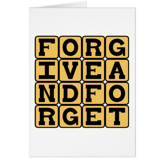 Forgive and Forget, Alliterative Expression Cards (Front)