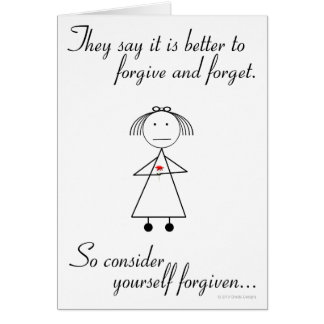 Forgive and Forget Cards