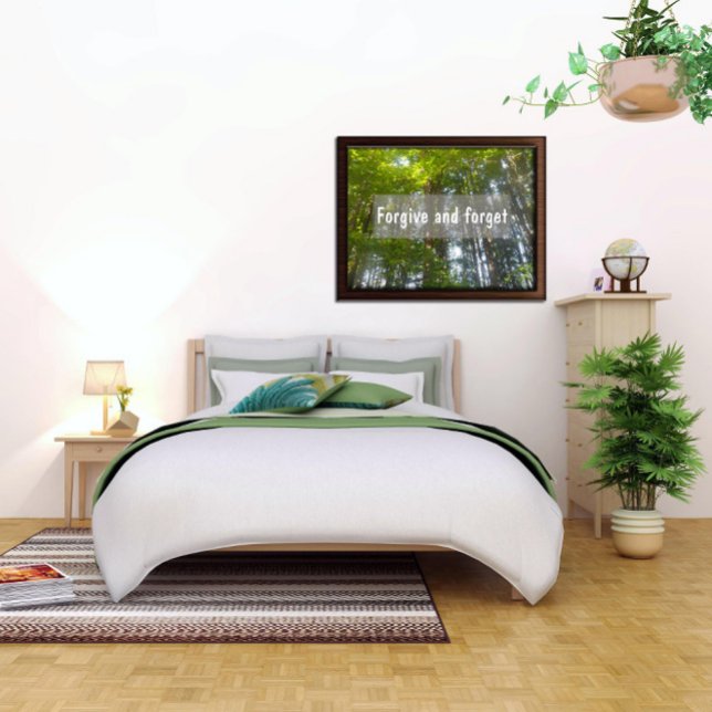 Forgive and forget Inspirational proverb poster (Creator Uploaded)