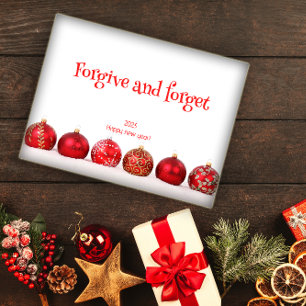 Forgive and forget wishes new year poster