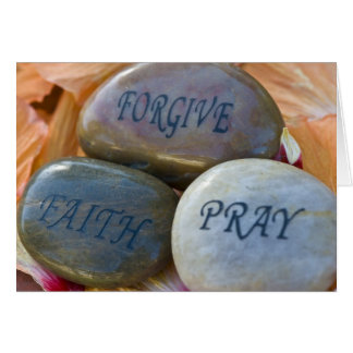 Forgive Faith and Pray Rocks Cards