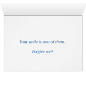 Forgive Me Card With Cavalier King Charles Spaniel (Inside Horizontal (Bottom))