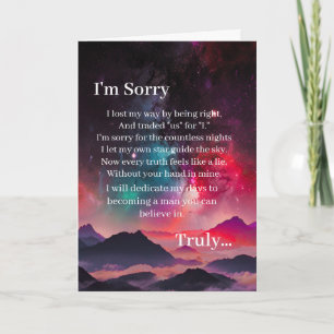 Forgive Me I'm Sorry Card