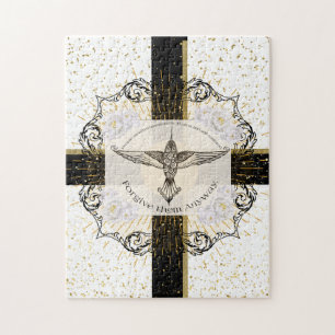 Forgive them ANYWAY inspirational hummingbird Jigsaw Puzzle