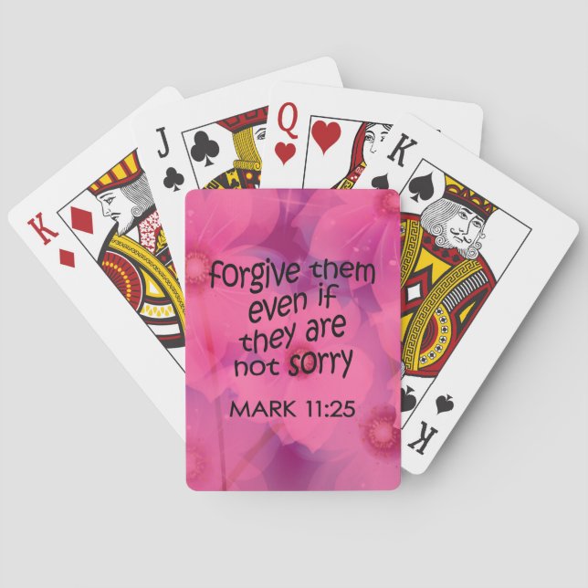 Forgive Them Poker Cards (Back)