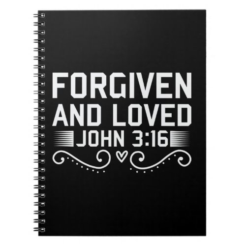 Forgiven And Loved John 316 Bible Notebook