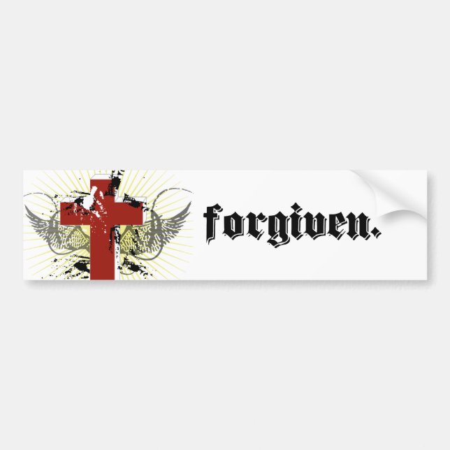 forgiven bumper sticker (Front)