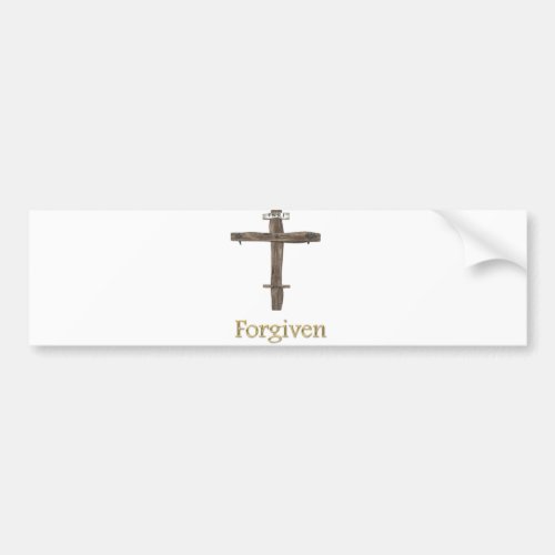 Forgiven Bumper Sticker