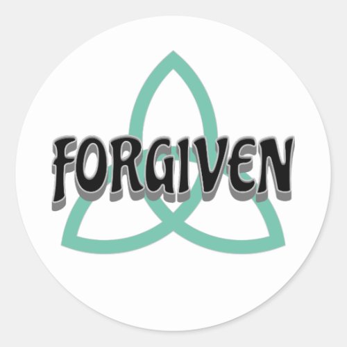 Forgiven by the Love of God Christian sticker