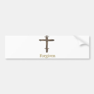 Forgiven Cross Bumper Sticker