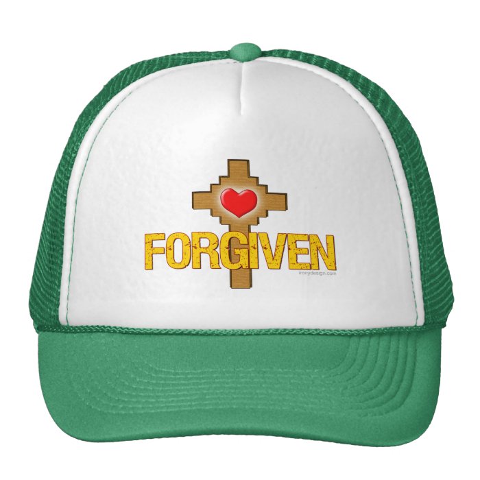 Forgiven Heart Cross Trucker Hat