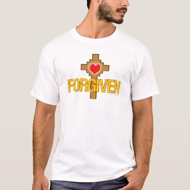 Forgiven Heart Cross T-Shirt (Front)