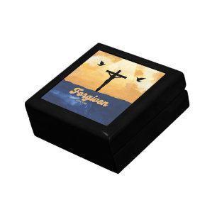 "Forgiven" Luke 7:48 Art Jewelry Box