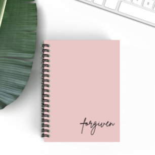 Forgiven Minimalist Blush Christian Faith Notebook