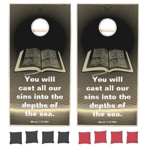 Forgiven scripture cornhole set