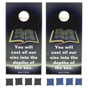 Forgiven scripture cornhole set