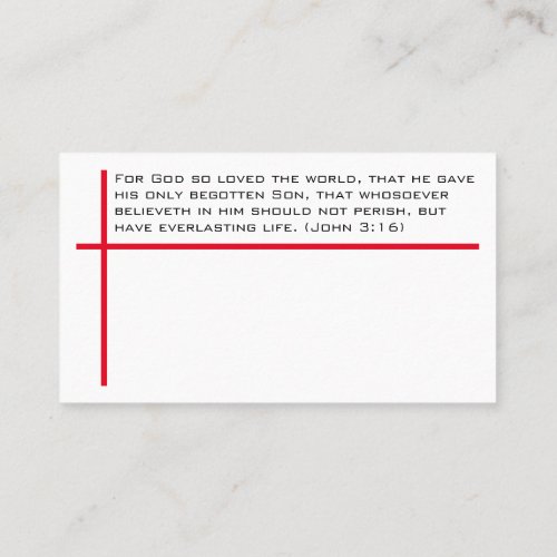 Forgiven sinners prayer and the gospel of Jesus Business Card
