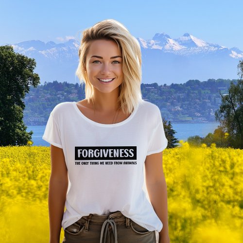 Forgiveness Black Vegan Activism   T_Shirt