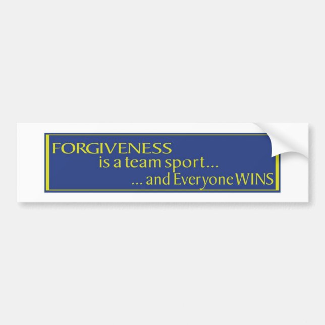 Forgiveness Bumper Sticker (Front)