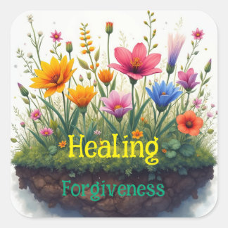 Forgiveness is needed for a healing square sticker