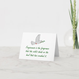 Forgiveness Is The Fragrance - Forgiveness Quotes Card