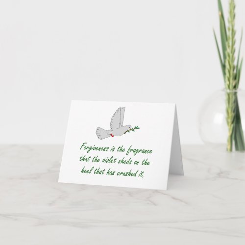 Forgiveness Is The Fragrance _ Forgiveness Quotes Card
