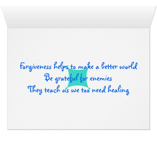 Forgiveness Lessons  Heals (Inside Horizontal (Bottom))