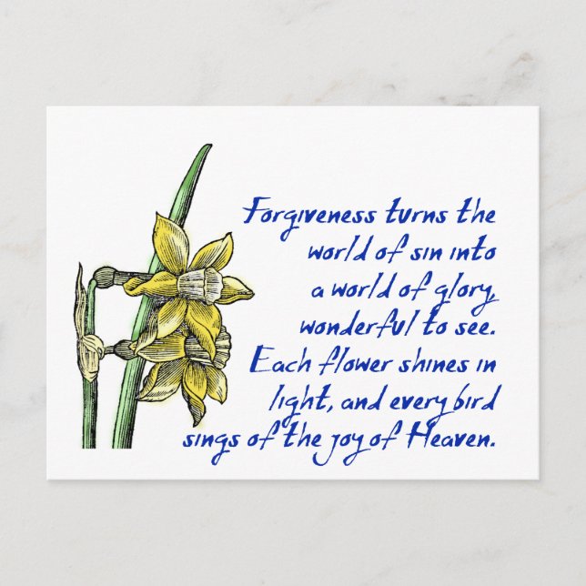 Forgiveness postcard (Front)