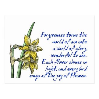 Forgiveness postcard