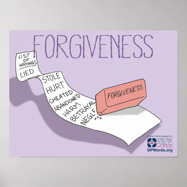 Forgiveness Abstract Post Forgiveness Poster | Zazzle