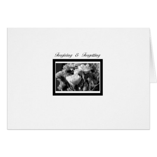 Forgiving and Forgetting (Front Horizontal)