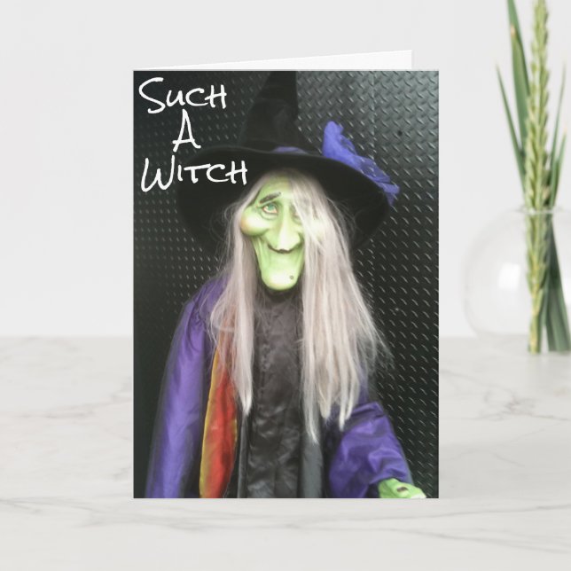 FORGOT YOUR BIRTHDAY-SUCH A WITCH CARD (Front)