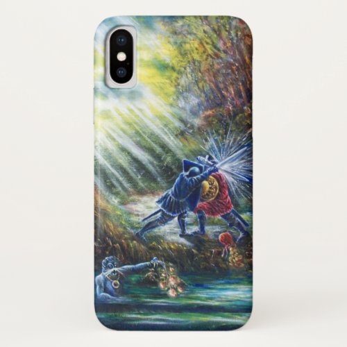 FORGOTTEN ROSE Fighting KnightsMoney and Devil iPhone XS Case
