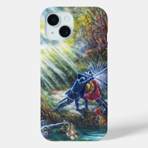 FORGOTTEN ROSE Fighting KnightsMoney and Devil iPhone 15 Case