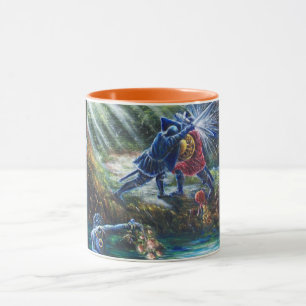 FORGOTTEN ROSE Fighting Knights,Money and Devil Mug