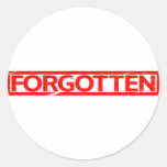Forgotten Stamp Classic Round Sticker