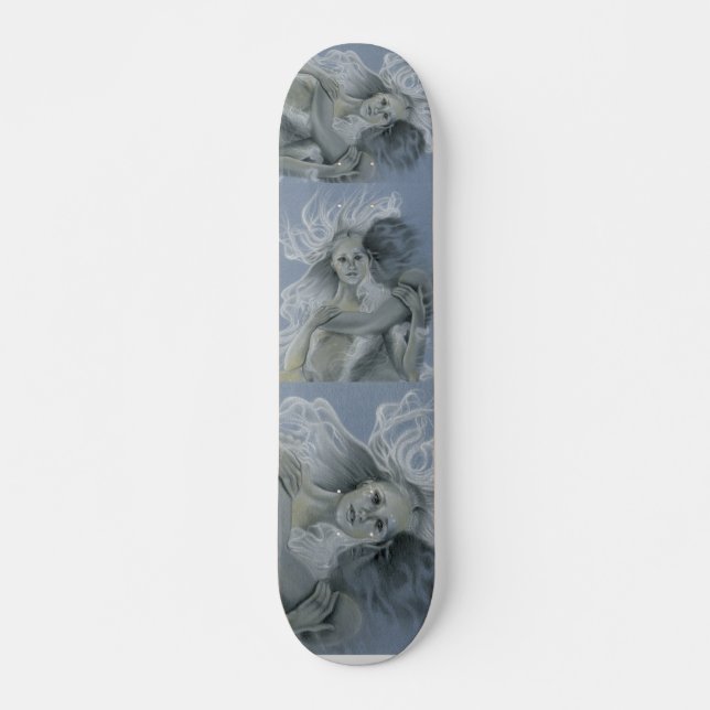 Forgotten Summer Mermaid Couple Skateboard Deck (Front)
