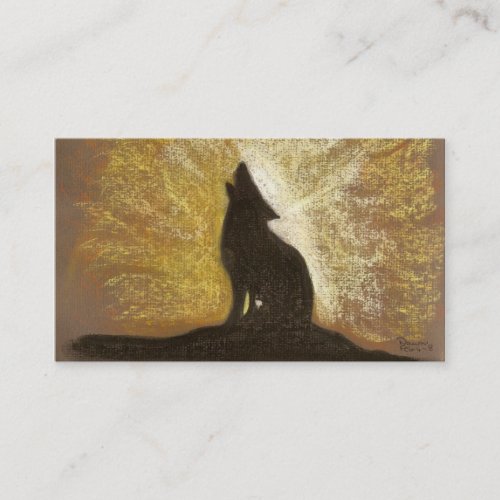 forgotton song of a wolf business card