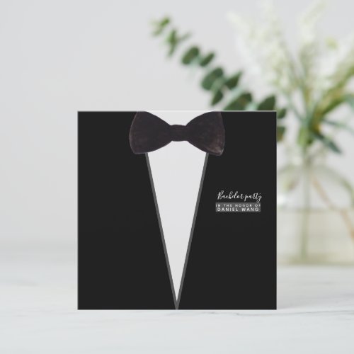 forhim_tuxedo_bow tie_party_bachelor party invitation