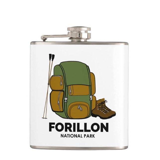 Forillon National Park Backpack Flask (Front)