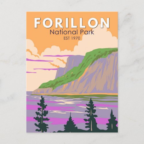 Forillon National Park Canada Travel Art Vintage Postcard