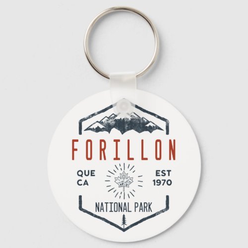 Forillon National Park Canada Vintage Distressed Keychain