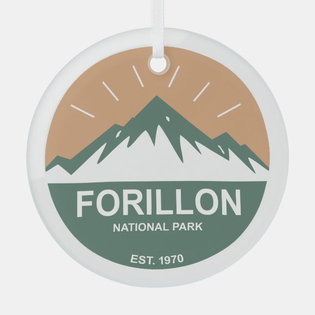 Forillon National Park Glass Ornament (Front)