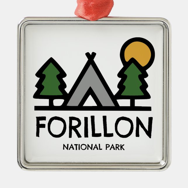 Forillon National Park Metal Ornament (Front)