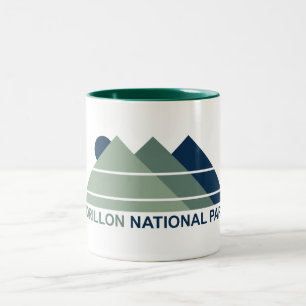Forillon National Park Mountain Sun Two-Tone Coffee Mug