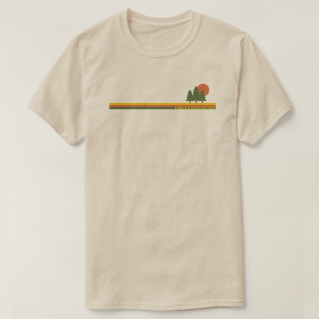 Forillon National Park Pine Trees Sun T-Shirt (Design Front)